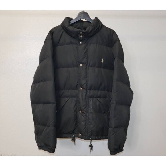 Polo Ralph Lauren RL250 Down Puffer Jacket Men's XXL Black Heavy
